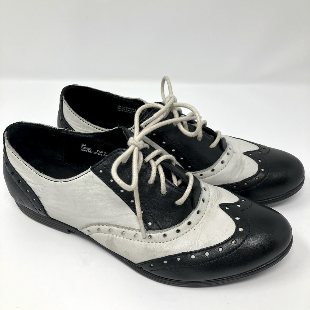 Born black and white Wingtip Oxford